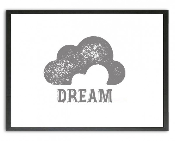 Grafik Druck | DREAM, Wolke