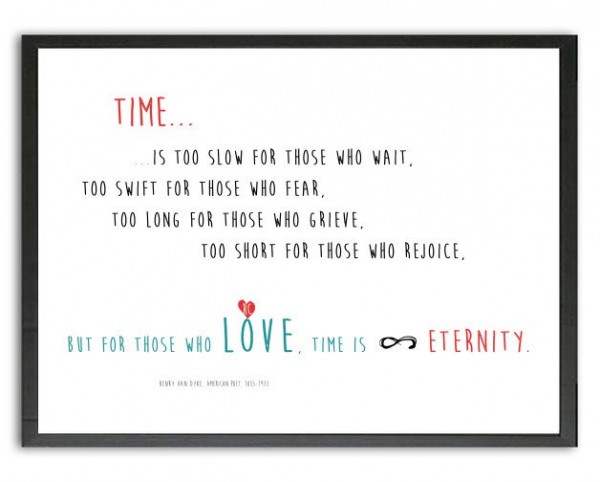 Typo Druck | LIEBE: Time, Love, Eternity, Initiale